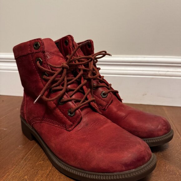 Kodiak Women’s Red Leather Boots – Size 8 – Waterproof – EUC - Picture 3 of 8